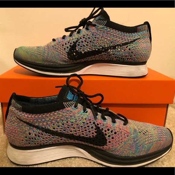 nike flyknit racer womens brown